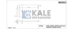 Kale 393300 Klima Radyatörü Astra G 1998 Sonrası Zafıra A 1999 Sonrası 580X378X16