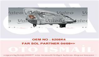 Valeo 43774 Far Sol + Sinyal Partner 2008 Sonrası Elektrikli H4