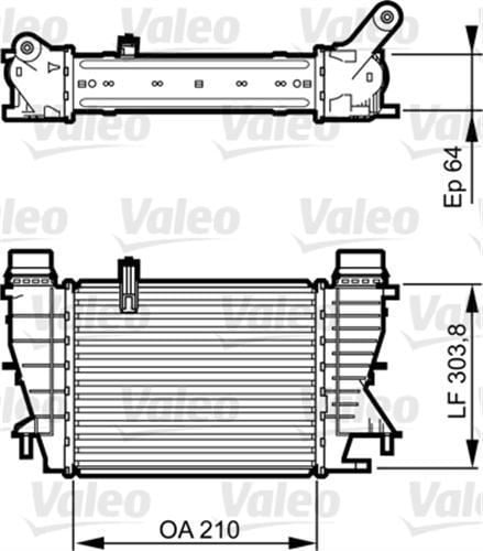 VALEO 818251 TURBO RADYATÖRÜ CLIO III 05- 1.5 DCI MODUS 04- / NOT