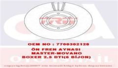 Trw Df4111 Fren Diski Ön Master Iı 1998 Sonrası / Movano A 1998 Sonrası Havalı 280M