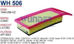 WUNDER WH506 HAVA FİLTRESİ - PEUGEOT 206-207-307-BİPPER 1.4 HDI (