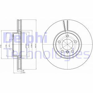 Delphi Bg9063C Fren Diski Teklı Paket Boyalı Bmw X5×6 04/07- On