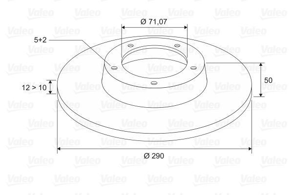 Valeo 197010 Fren Diski Arka Takım 407 Coupe 05-