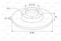 Valeo 197010 Fren Diski Arka Takım 407 Coupe 05-