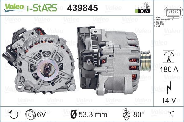 Valeo 439845 Alternatör Istars St60C017 Psa