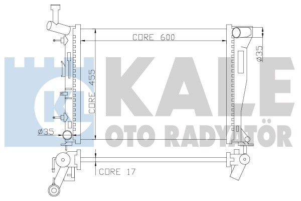 Kale 350100 Radyatör İ30 Kıa Pro Ceed Al Pl Brz 600X458X16