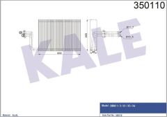 Kale 350110 Evaporatör 1 3×1 X3×4