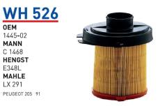 WUNDER WH526 HAVA FİLTRESİ - PEUGEOT 205 91 MOD.