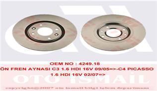 Trw Df4183 Fren Diski Ön 207 2006 Sonrası 307 2000 Sonrası 308 2007 Sonrası 1007 2005 Sonrası 2008 13