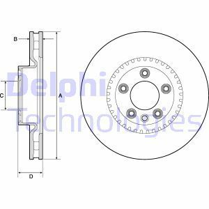 Delphi Bg9168C Ön Fren Aynası Sağ/Sol Uyumlu Touareg 05-10 Cayenn
