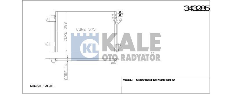 Kale 343285 Klima Radyatörü Jetta Iv  2010 Sonrası Beetle 11-