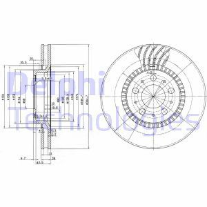 Delphi Bg9514 Fren Diski Ön Teklı Paket S60. S70 S80. V70. Xc70 0