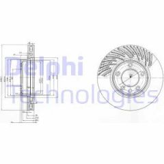 Delphi Bg9773 Fren Diski Ön Sol Touareg 7L 2002 Sonrası Touareg 7P  2010 Sonrası / C