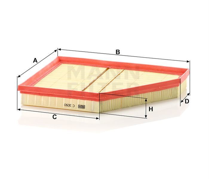 Mann C3090 Hava Filtresi Bmw X5  E70 07-13 4.8I