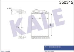 Kale 350315 Intercooler Al/Brz Mercedesatego