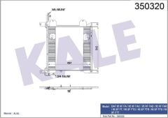 Kale 350320 Kondenser Al/Brz Daf 95 Xf Fa-95 Xf Fac-95 Xf Fad-95