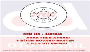 Trw Df4234 Fren Diski Arka Master Iı 1998 Sonrası / Movano A 1998 Sonrası / Interst