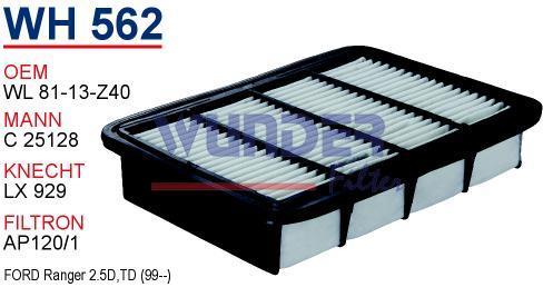 WUNDER WH562 HAVA FİLTRESİ - MiTSUBiSHi GALANT