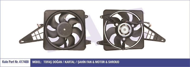 Kale 417400 Fan Motor M131 Slx  Davlumbazlı 160W-300Mm
