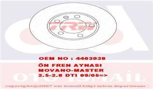 Trw Df4249S Fren Diski Ön Master Iı 1998 Sonrası / Movano A 1998 Sonrası / Intersta