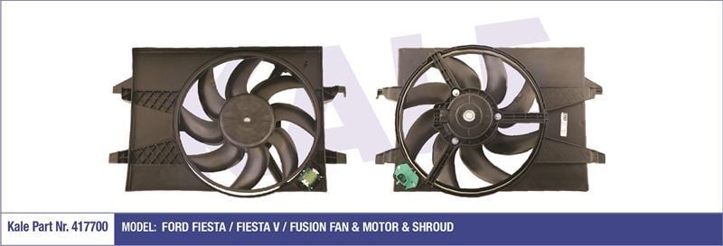 Kale 417700 Fan Motoru Fıesta V 2001 Sonrası Fusıon 2002 Sonrası Davlumbazlı 200W-3