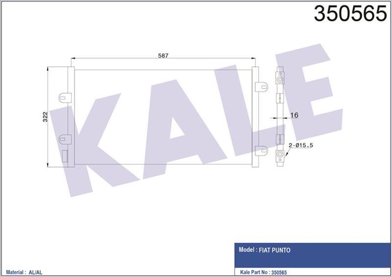 Kale 350565 Klima Radyatörü Al Al Punto