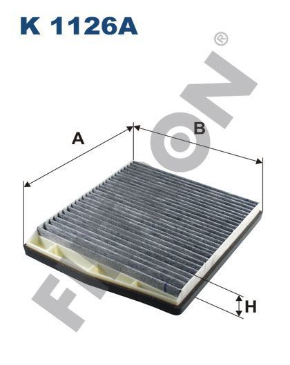 Filtron K1126A Polen Filtresi Karbonlu Volvo S60 01=- S80 98-06 V