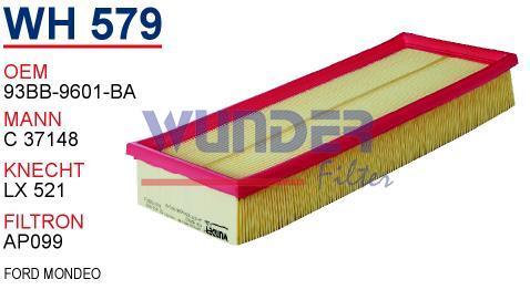 WUNDER WH579 HAVA FİLTRESİ - MONDEO 1,8 TD