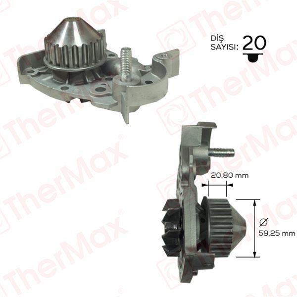 Thermax T01.174 Thermax Devirdaim Su Pompası R19 Clıo Express 1.4