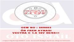 Trw Df4293 Fren Diski Ön Croma 2005 Sonrası / Vectra C 2002 Sonrası Sıgnum 2002 Sonrası / 9-