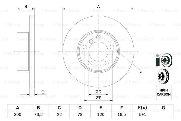 Bosch 0986479A18 Ön Fren Aynası 118 I-118 D Xdrıve-120 D 10=-316