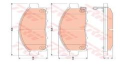 Trw Gdb3435 Fren Balatası Ön L200 06-