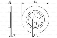 Bosch 0986479A38 Fren Diski Arka [3 Mm / 1-8.3 Mm] Yüksek Karbo