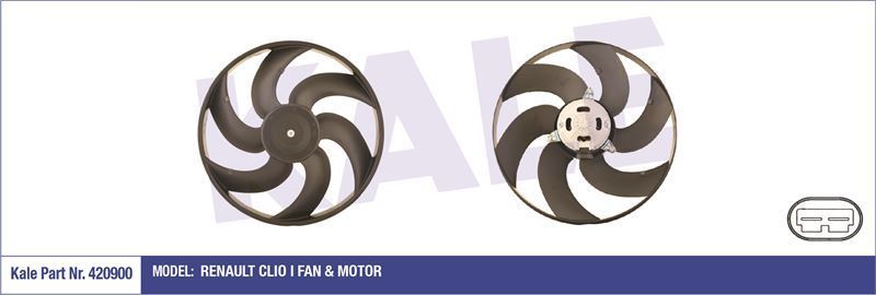 Kale 420900 Fan Motoru Clıo I 260W-380Mm