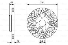 Bosch 0986479A69 Fren Diski Ön [293.9 Mm / 22-2.4 Mm] Hava Kana