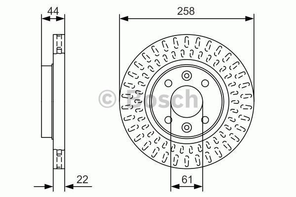 Bosch 0986479A86 Fren Diski Ön Megane Iıı 2008 Sonrası Megane Iv  2015 Sonrası Lagun