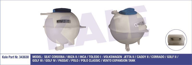 Kale 343630 Radyatör Yedek Su Deposu Golf Iı Iıı Iv Polo Classıc