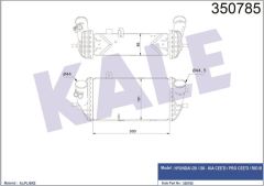 Kale 350785 Turbo Radyatörü 300×161×85 Accent Iv İ20 İ30 1.4 1.6