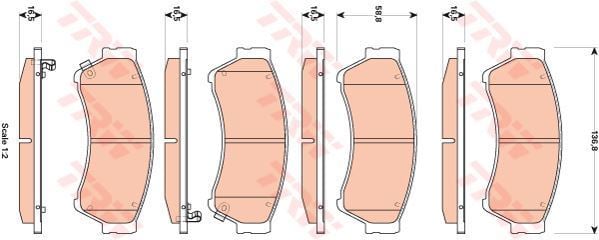Trw Gdb3501 Fren Balatası Ön Mazda 6 07-