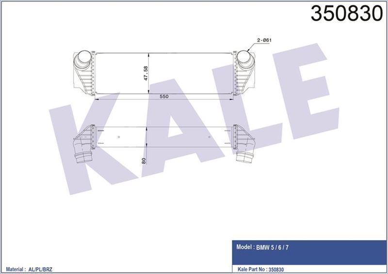 Kale 350830 Intercooler Bmw 5 6 7