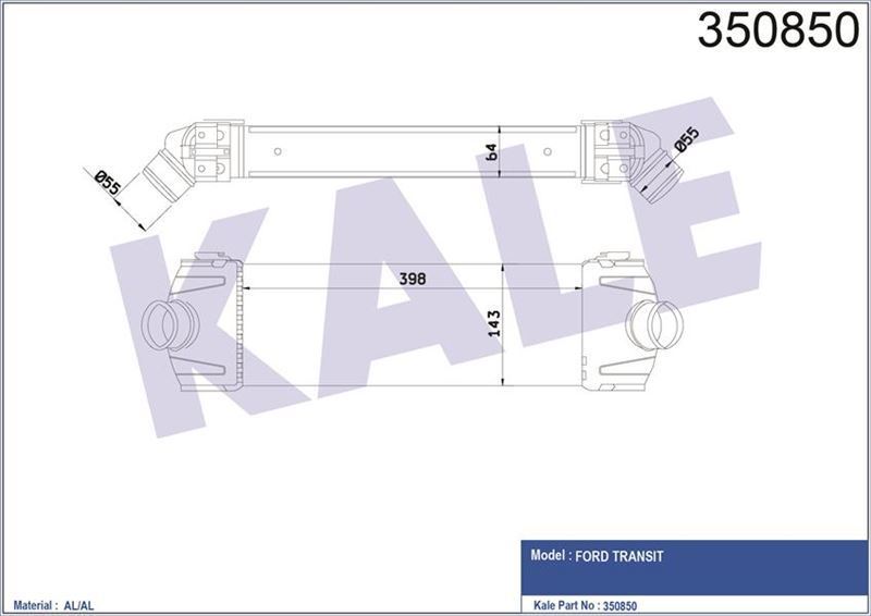 Kale 350850 Intercooler V347 2.2Tdcı 2.4Tdcı 06-14