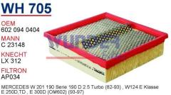 WUNDER WH705 HAVA FİLTRESİ - MERCEDES 124 KASA E250 TD - E300 TD