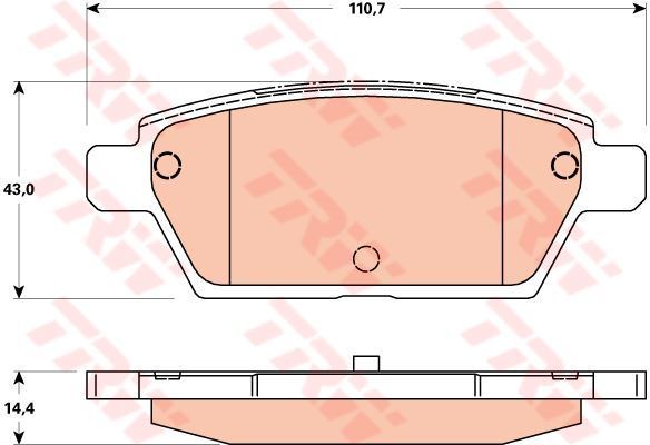 Trw Gdb3517 Fren Balatası Arka Mazda 6 02-07 2.3
