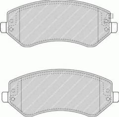 Ferodo Fdb1576 Fren Balatası Ön Cherokee 01-08 / Voyager 00-08 15