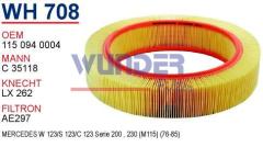 WUNDER WH708 HAVA FİLTRESİ - MERCEDES 123 KASA 200 - 230 BENZİNLİ