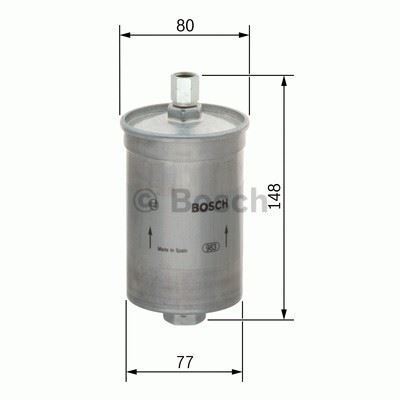 Bosch 0986Af8092 Benzin Filtresi Mercedes W124 W201 85-95 1.8 2.0